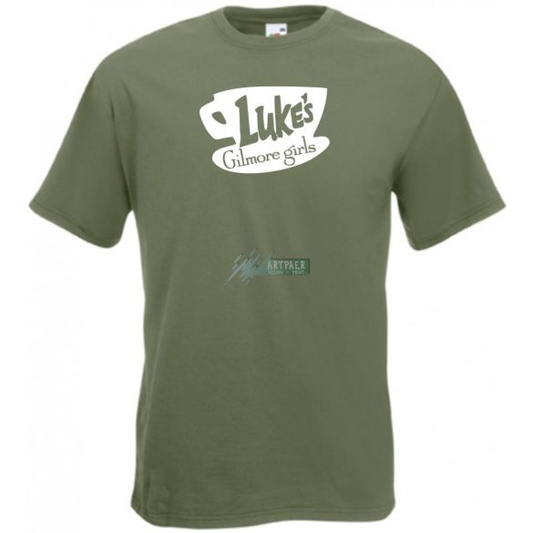 Luke's coffee - gilmore girls mintás férfi rövid ujjú póló