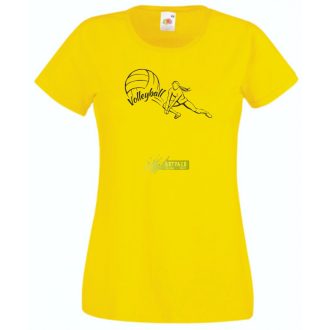 Női röplabda sport szerelmeseinek női rövid ujjú póló