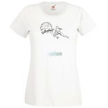 Női röplabda sport szerelmeseinek női rövid ujjú póló