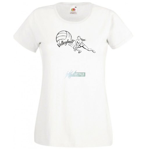 Női röplabda sport szerelmeseinek női rövid ujjú póló