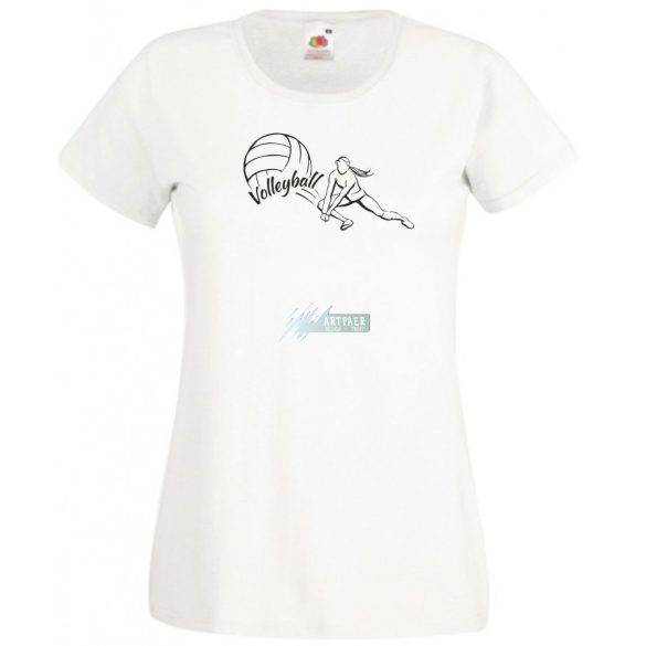 Női röplabda sport szerelmeseinek női rövid ujjú póló