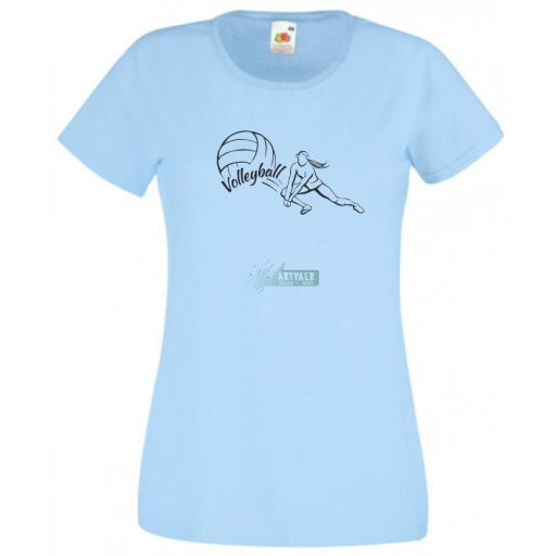 Női röplabda sport szerelmeseinek női rövid ujjú póló