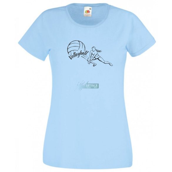 Női röplabda sport szerelmeseinek női rövid ujjú póló