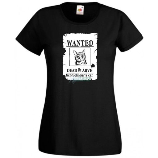 Élve vagy halva, Schrödingers macskája dead or alive női rövid ujjú póló