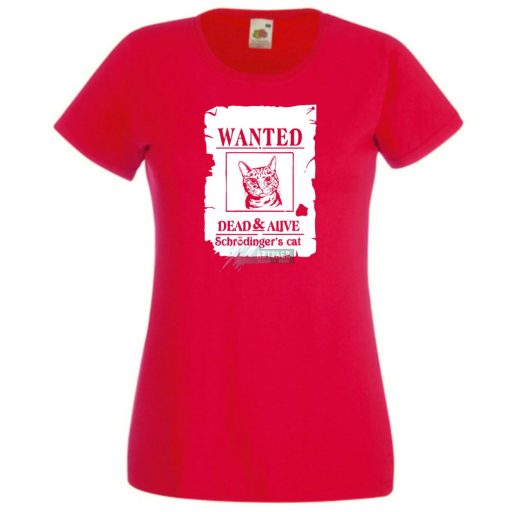 Élve vagy halva, Schrödingers macskája dead or alive női rövid ujjú póló