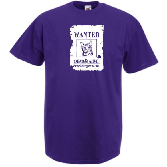 Élve vagy halva - Schrödinger macskája férfi rövid ujjú póló