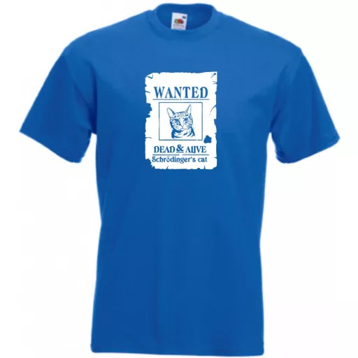Élve vagy halva - Schrödinger macskája férfi rövid ujjú póló