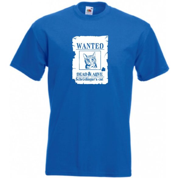 Élve vagy halva - Schrödinger macskája férfi rövid ujjú póló