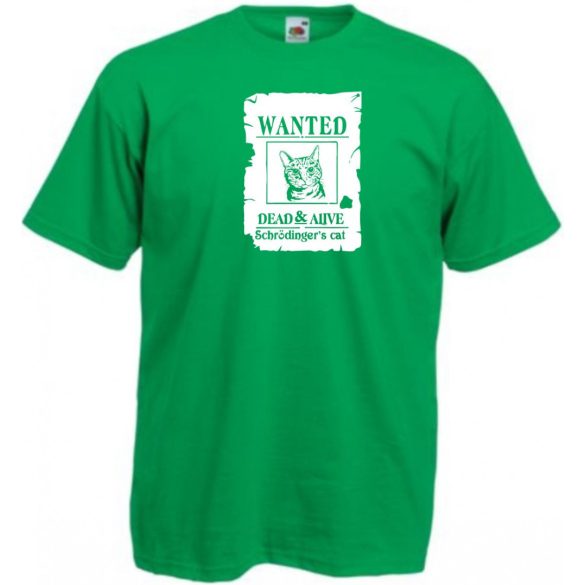 Élve vagy halva - Schrödinger macskája férfi rövid ujjú póló