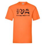 Peace Love and Nightmare férfi rövid ujjú póló