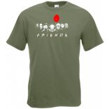 Horror barátok férfi rövid ujjú póló