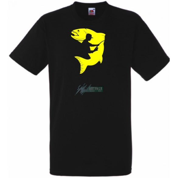 Horgászoknak, pecázás minta férfi rövidujjú póló