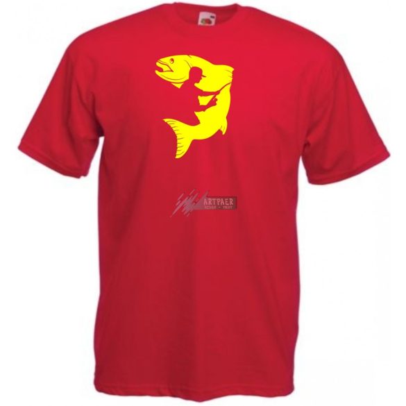 Horgászoknak, pecázás minta férfi rövidujjú póló