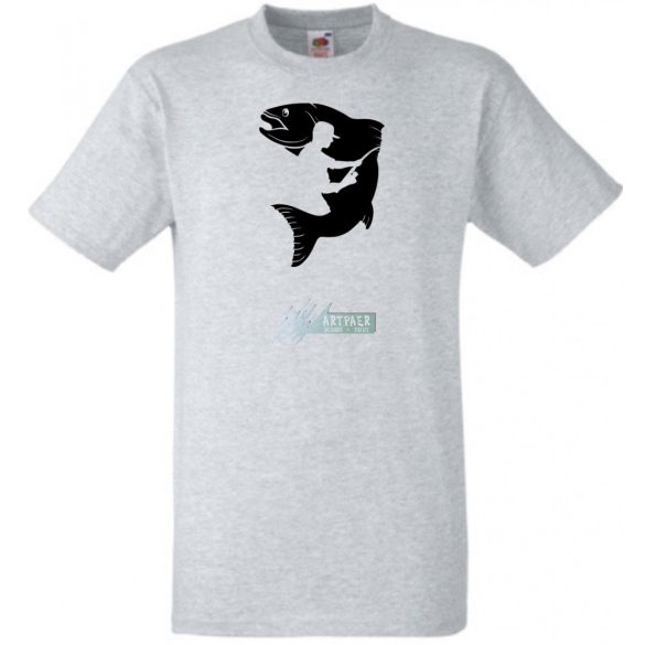 Horgászoknak, pecázás minta férfi rövidujjú póló