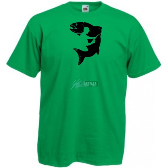 Horgászoknak, pecázás minta férfi rövidujjú póló