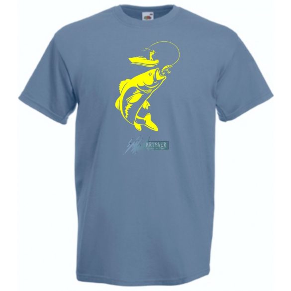 Kapj el - pontyra horgászó minta férfi rövid ujjú póló