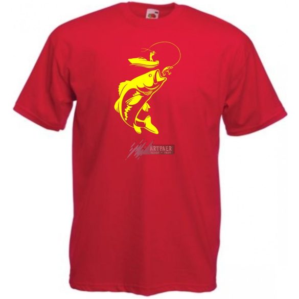 Kapj el - pontyra horgászó minta férfi rövid ujjú póló