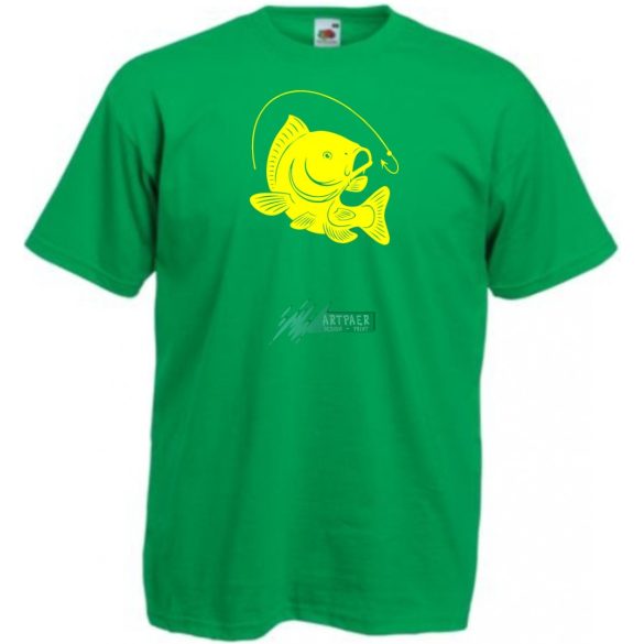 Kapj el - ponty minta horgászoknak férfi rövidujjú póló