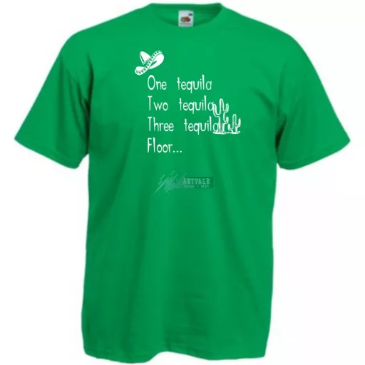 Humoros, tequila kedvelőknek férfi rövid ujjú póló