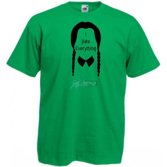 Wednesday - I hate everything mintás férfi rövid ujjú póló