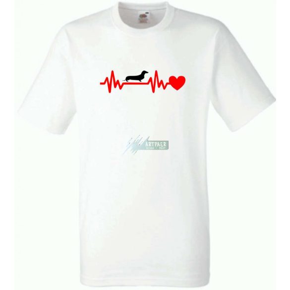 Tacsi (tacskó) szívhang férfi rövid ujjú póló