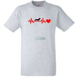 Tacsi (tacskó) szívhang férfi rövid ujjú póló