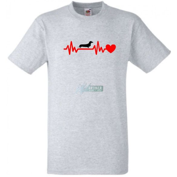 Tacsi (tacskó) szívhang férfi rövid ujjú póló