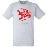 Love is never wrong feliratos férfi rövid ujjú póló