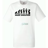 Music evolution - mintás férfi rövid ujjú póló