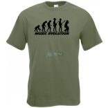 Music evolution - mintás férfi rövid ujjú póló