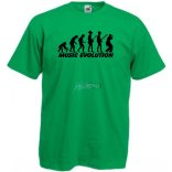 Music evolution - mintás férfi rövid ujjú póló