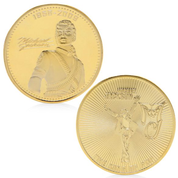 Retró Michael Jackson emlék érem, The King of POP