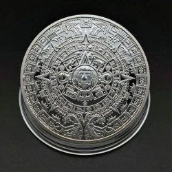 Souvenir - Emlékérem Maya naptár ezüstözött