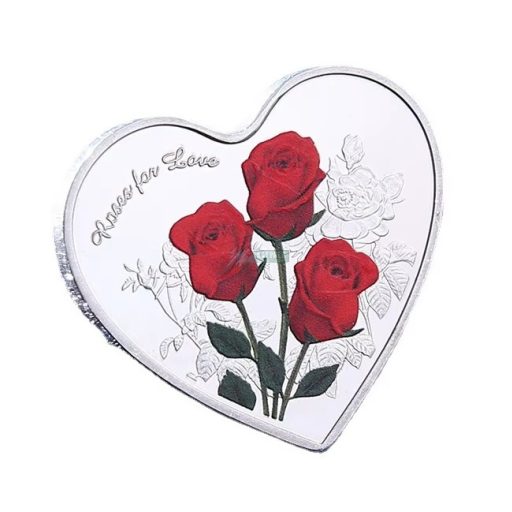 Szerelem záloga - Szív alakú ajándék érem - akril dobozban - ünnepi alkalomra, Valentin napra