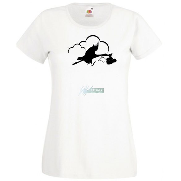 Babaváró női rövid ujjú póló