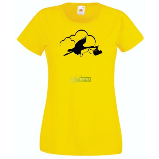 Babaváró női rövid ujjú póló