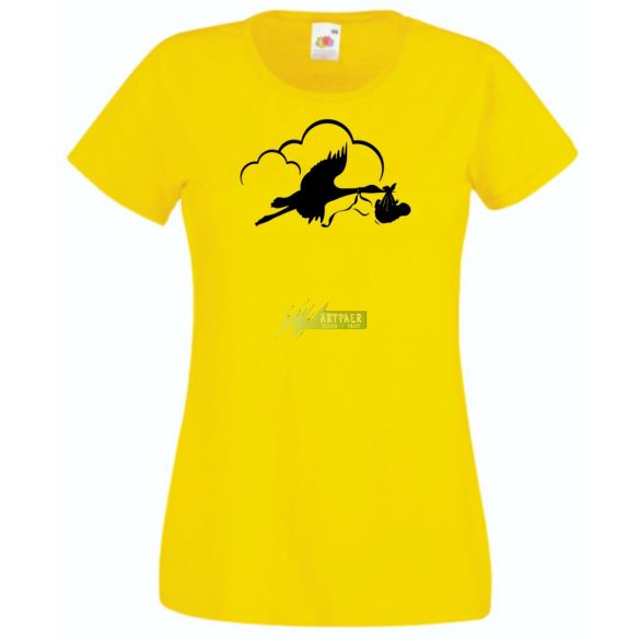 Babaváró női rövid ujjú póló