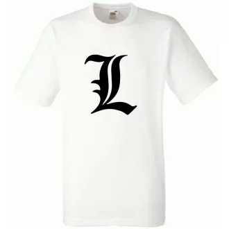 Anime Death Note "L" férfi rövid ujjú póló