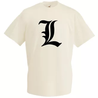 Anime Death Note "L" férfi rövid ujjú póló