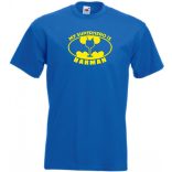 Humor - My Superhero Is Barman férfi rövid ujjú póló