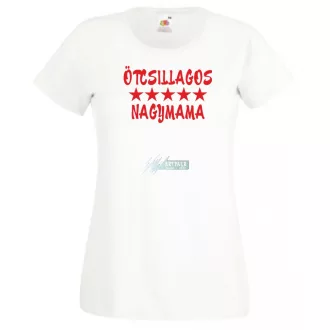 5 csillagos Nagymama női rövid ujjú póló