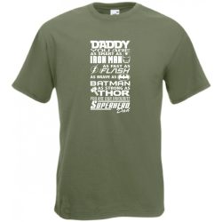 Apa az én Szuperhősöm, angol férfi rövid ujjú póló