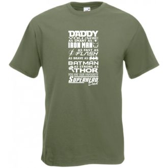 Apa az én Szuperhősöm, angol férfi rövid ujjú póló