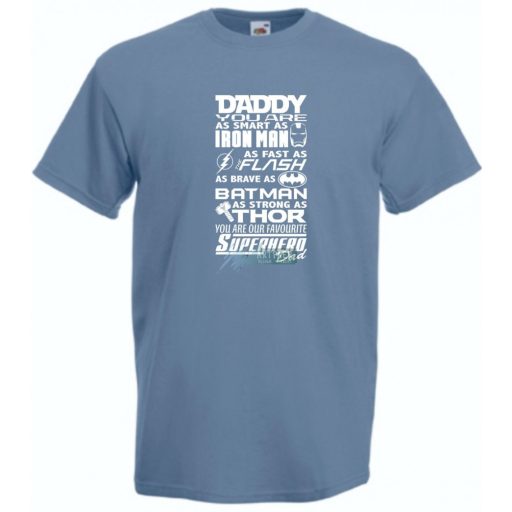 Apa az én Szuperhősöm, angol férfi rövid ujjú póló