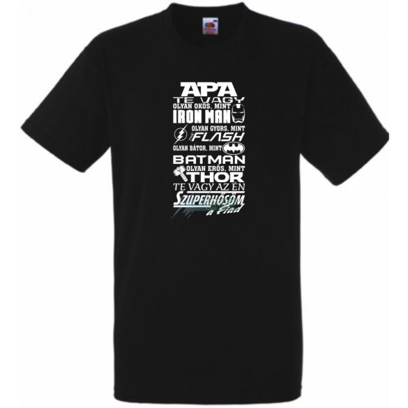 Apa az én Szuperhősöm -B gyerek rövid ujjú póló