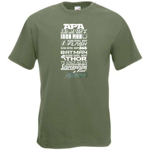 Apa az én Szuperhősöm -B gyerek rövid ujjú póló
