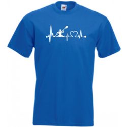   Sport fan evezős EKG szív ritmus gyerek rövid ujjú póló