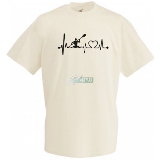 Sport fan evezős EKG szív ritmus gyerek rövid ujjú póló