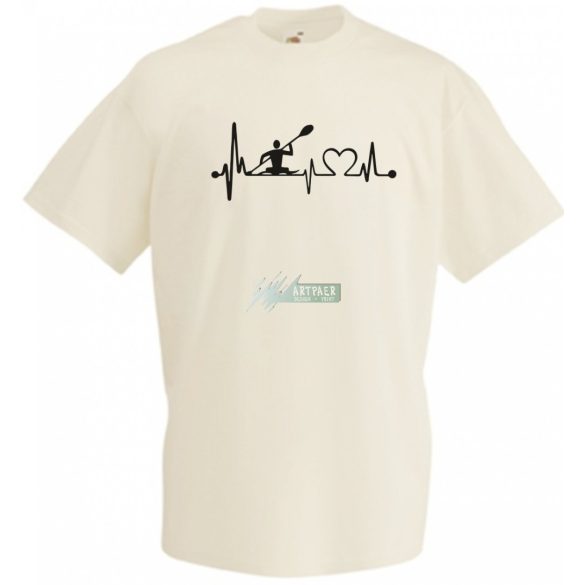 Sport fan evezős EKG szív ritmus gyerek rövid ujjú póló