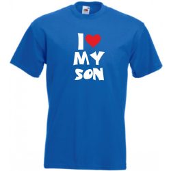 I Love My Son férfi rövid ujjú póló